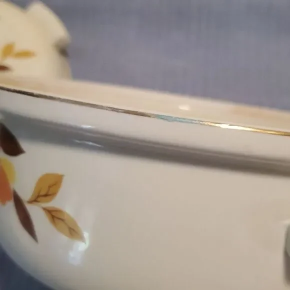 2 Qt Radiance Covered Casserole Autumn Leaf by HALL Superior - Mary Dunbar